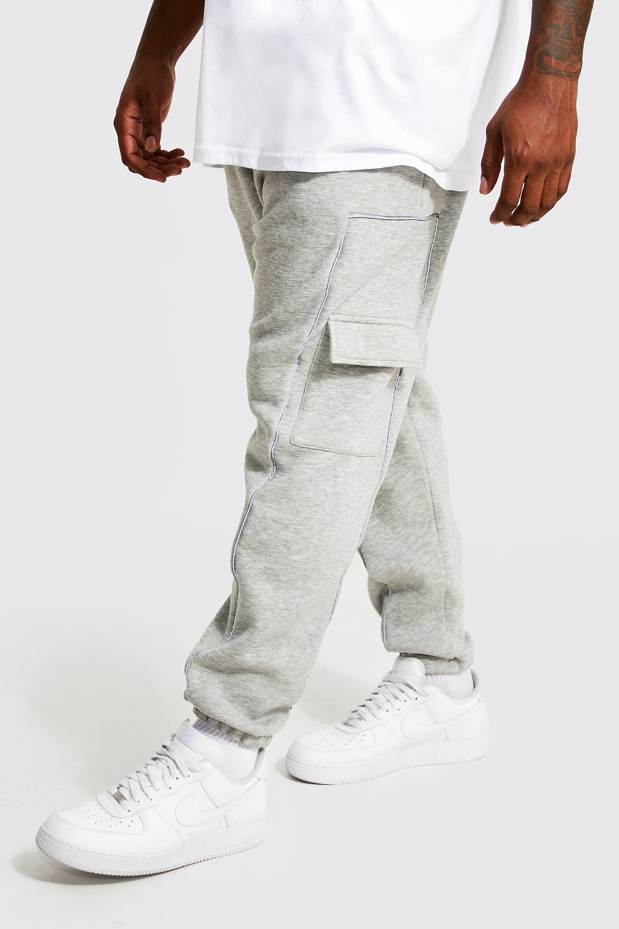 Boohooman grey cargo discount joggers